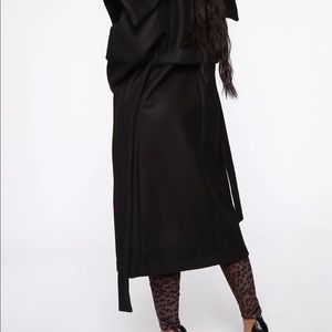 Walk in the snow trench coat